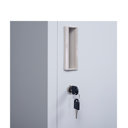 6-Door Locker for Office - Grey - Cosy Abode