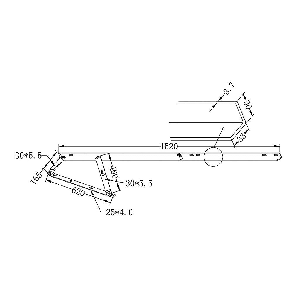 60" Bed Lift Hydraulic Mechanisms Kits For Space Saving Bed or Sofa Bed - Cosy Abode