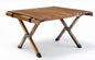 62cm Foldable Bamboo Outdoor Camping Table Waterproof Wood Wooden Travel - Small - Cosy Abode