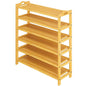 6 Level Bamboo Shoe Shelf for Entryway or Wardrobe - Cosy Abode