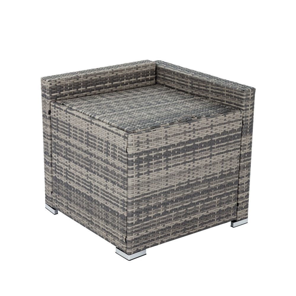 6 Pc Coogee Modular Outdoor Setting - Grey - Cosy Abode