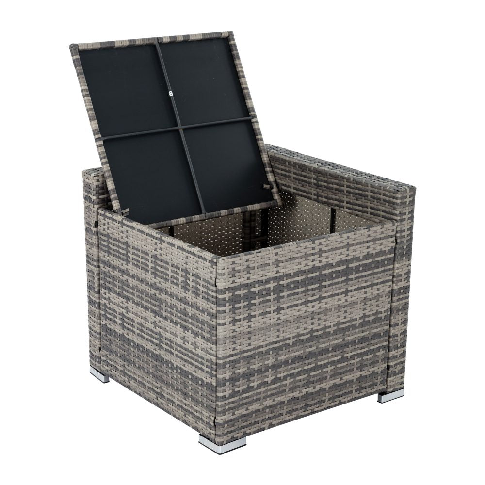 6 Pc Coogee Modular Outdoor Setting - Grey - Cosy Abode