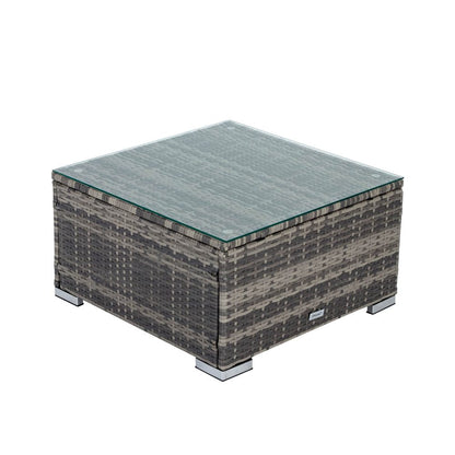 6 Pc Coogee Modular Outdoor Setting - Grey - Cosy Abode