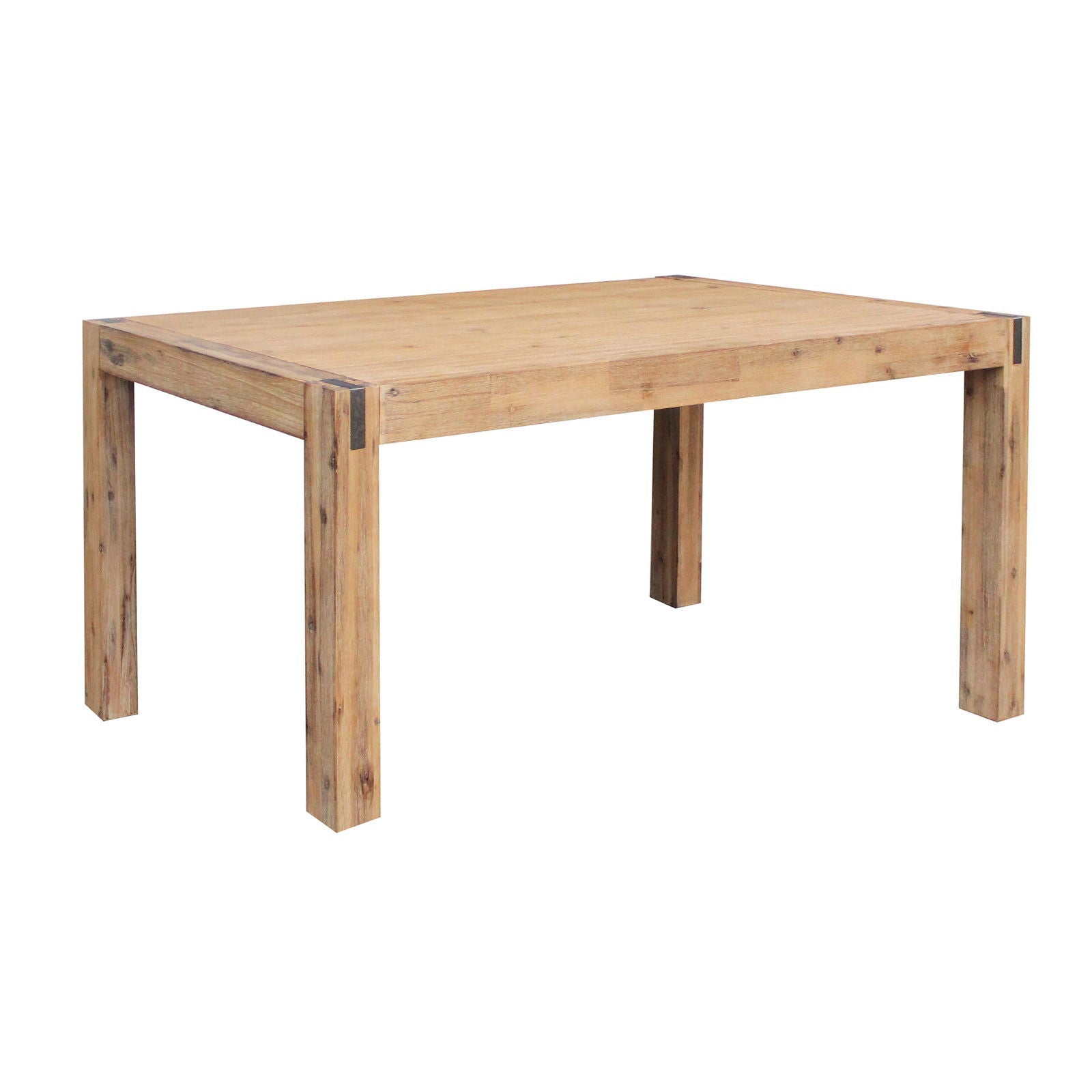7 Pieces Dining Suite 180cm Medium Size Dining Table & 6X Chairs with Solid Acacia Wooden Base in Oak Colour - Cosy Abode