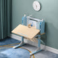 80cm Height Adjustable Children Kids Ergonomic Study Desk Only Blue - Cosy Abode