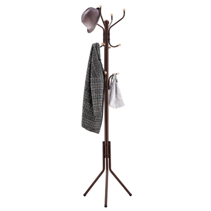 8 Hook Coat Rack Freestanding Tree - Cosy Abode