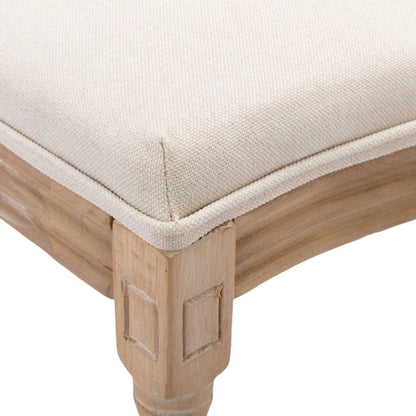 AADEN 4x Rattan Dining Chairs with Solid Wood Legs- Beige - Cosy Abode