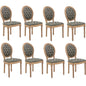 AADEN 8x Velvet Faux Leather Dining Chairs with Solid Wood Legs-Pine Green - Cosy Abode