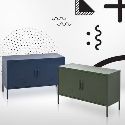 ArtissIn Buffet Sideboard Metal Cabinet - BASE Green - Cosy Abode