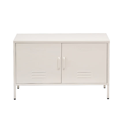ArtissIn Buffet Sideboard Metal Cabinet - BASE White - Cosy Abode