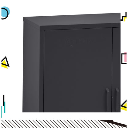 ArtissIn Buffet Sideboard Metal Cabinet - SWEETHEART Charcoal - Cosy Abode