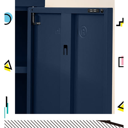 ArtissIn Buffet Sideboard Metal Cabinet - SWEETHEART Blue - Cosy Abode