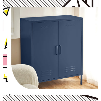 ArtissIn Buffet Sideboard Metal Cabinet - SWEETHEART Blue - Cosy Abode