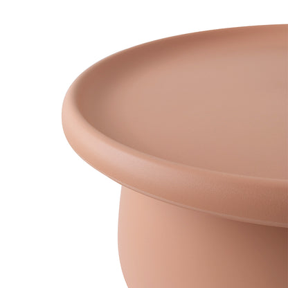 Artiss Coffee Table Round 71CM Plastic Pink - Cosy Abode