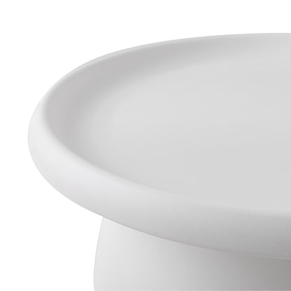 Artiss Coffee Table Round 71CM Plastic White - Cosy Abode