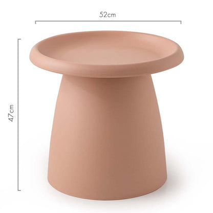 ArtissIn Coffee Table Round 52CM Plastic Pink - Cosy Abode