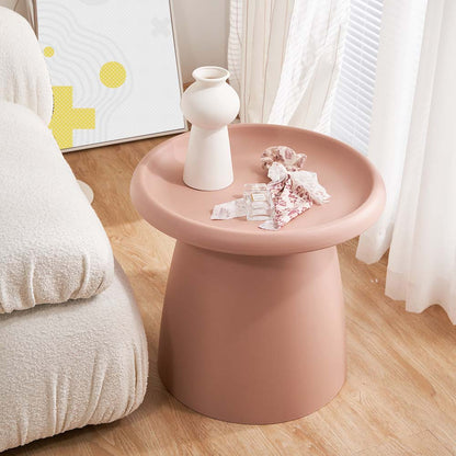 ArtissIn Coffee Table Round 52CM Plastic Pink - Cosy Abode