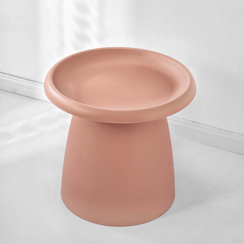 ArtissIn Coffee Table Round 52CM Plastic Pink - Cosy Abode