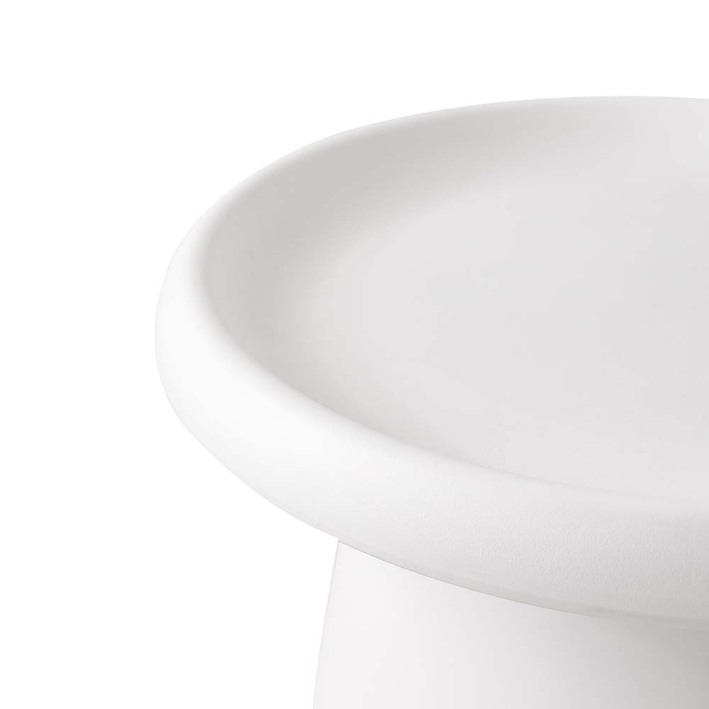 Artiss Coffee Table Round 52CM Plastic White - Cosy Abode