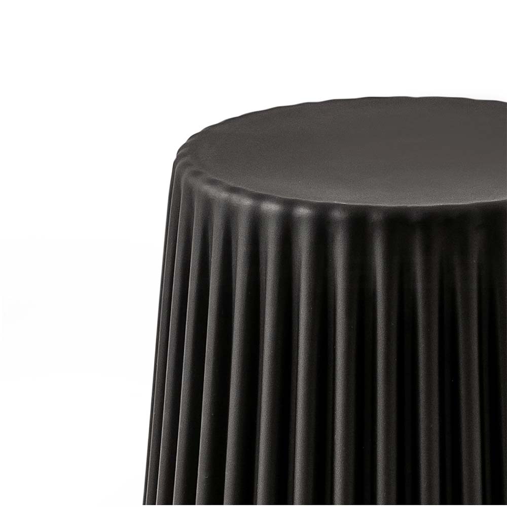 ArtissIn 2x Bar Stools Cupcake Plastic Foot Stool Black - Cosy Abode