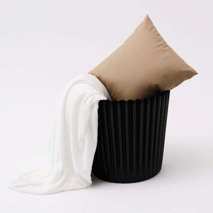ArtissIn 2x Bar Stools Cupcake Plastic Foot Stool Black - Cosy Abode