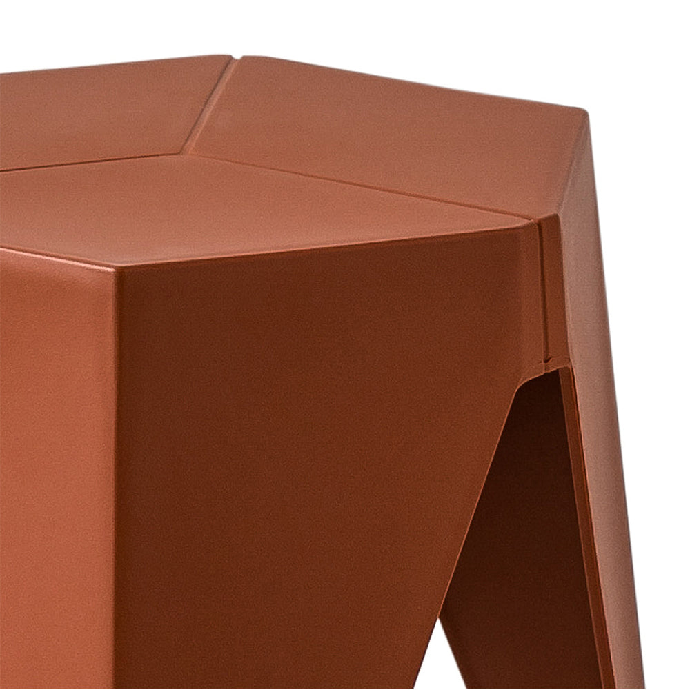 ArtissIn 2x Bar Stools Puzzle Plastic Foot Stool Red - Cosy Abode