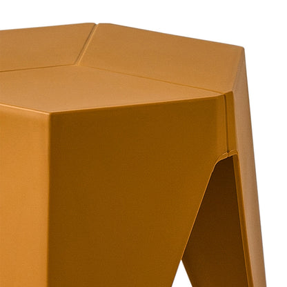 ArtissIn 2x Bar Stools Puzzle Plastic Foot Stool Yellow - Cosy Abode