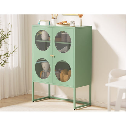 ArtissIn Buffet Sideboard Metal Cabinet - ELLA Green - Cosy Abode