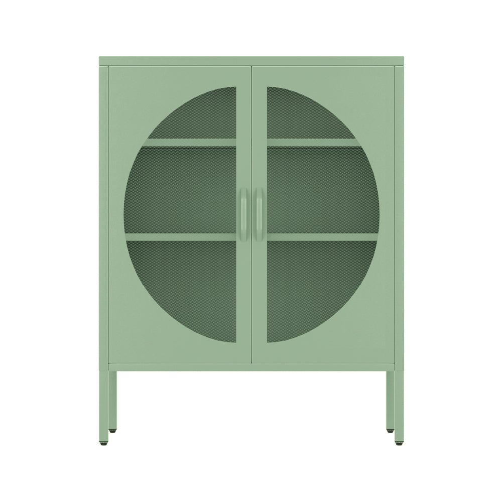 ArtissIn Buffet Sideboard Metal Cabinet - ELSA Green - Cosy Abode
