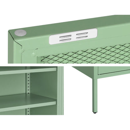 ArtissIn Buffet Sideboard Metal Cabinet - ELSA Green - Cosy Abode
