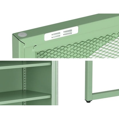 ArtissIn Buffet Sideboard Metal Cabinet - ELMA Green - Cosy Abode