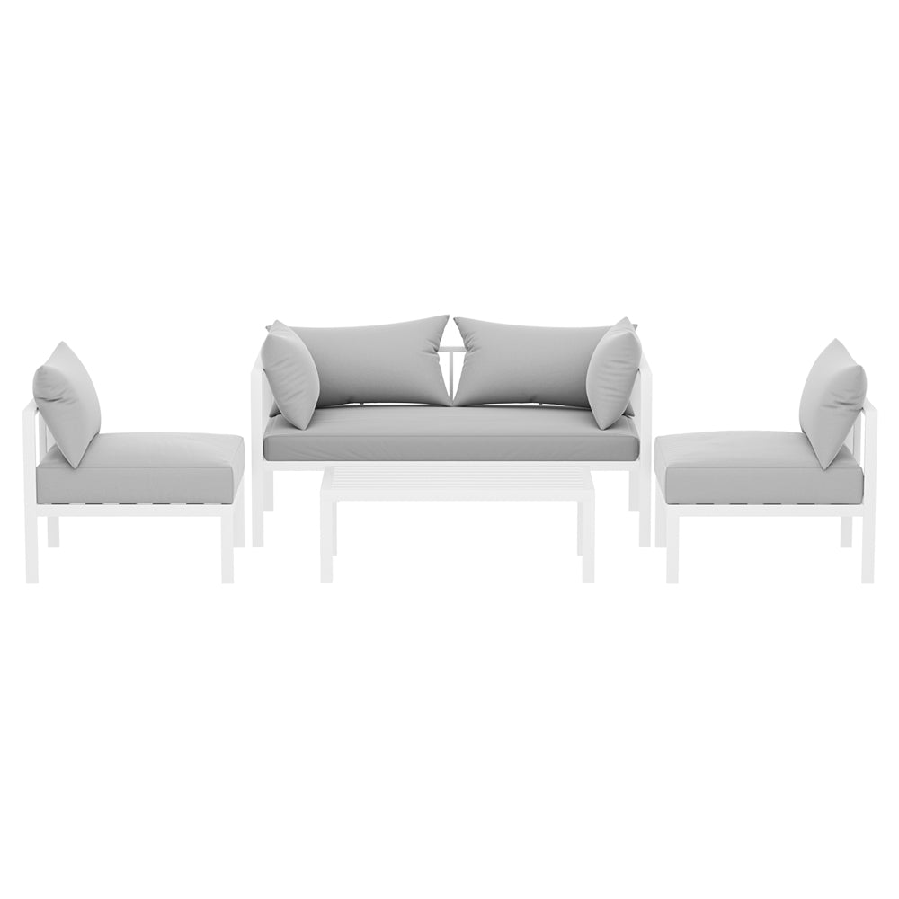 Gardeon 4 Seater Outdoor Sofa Set Aluminium Lounge Setting - Cosy Abode