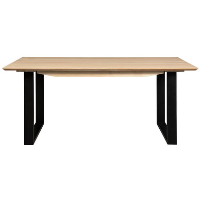 Aconite 7pc 180cm Dining Table Set 6 Arched Back Chair Solid Messmate Timber - Cosy Abode