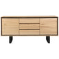 Aconite Buffet Table 180cm 2 Door 3 Drawer Solid Messmate Timber Wood - Natural - Cosy Abode