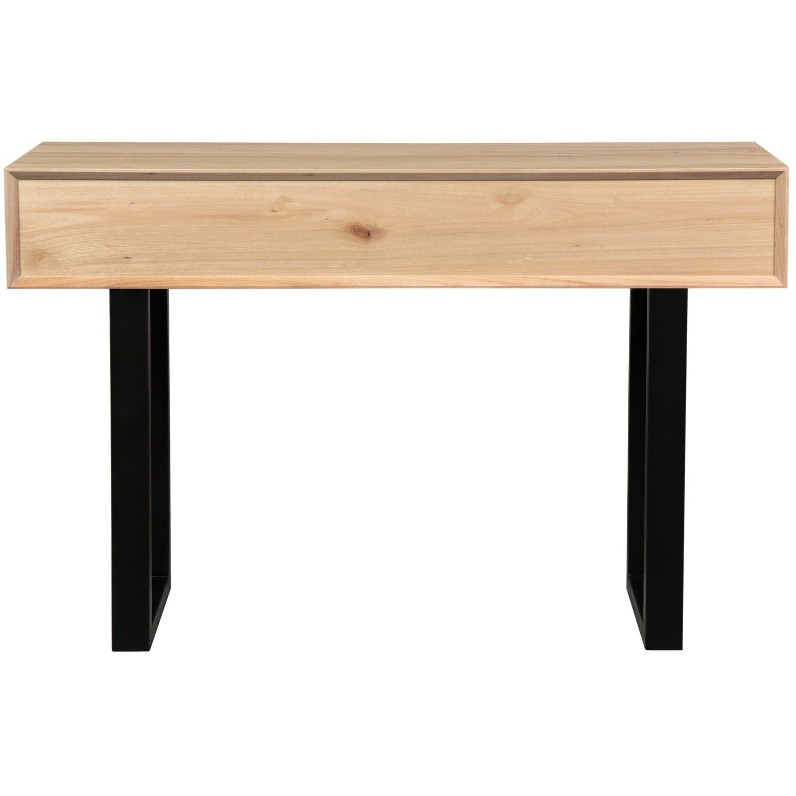 Aconite Console Hallway Entry Table 120cm Solid Messmate Timber Wood - Natural - Cosy Abode