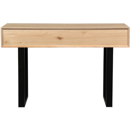 Aconite Console Hallway Entry Table 120cm Solid Messmate Timber Wood - Natural - Cosy Abode