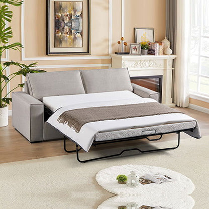 Ada Multifunctional 3 Seater Sofa Bed Fabric Upholstery Wooden Structure - Cosy Abode