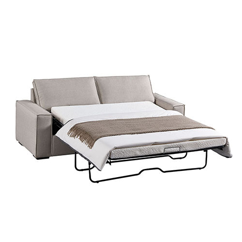 Ada Multifunctional 3 Seater Sofa Bed Fabric Upholstery Wooden Structure - Cosy Abode