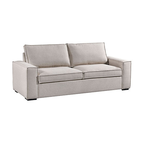 Ada Multifunctional 3 Seater Sofa Bed Fabric Upholstery Wooden Structure - Cosy Abode