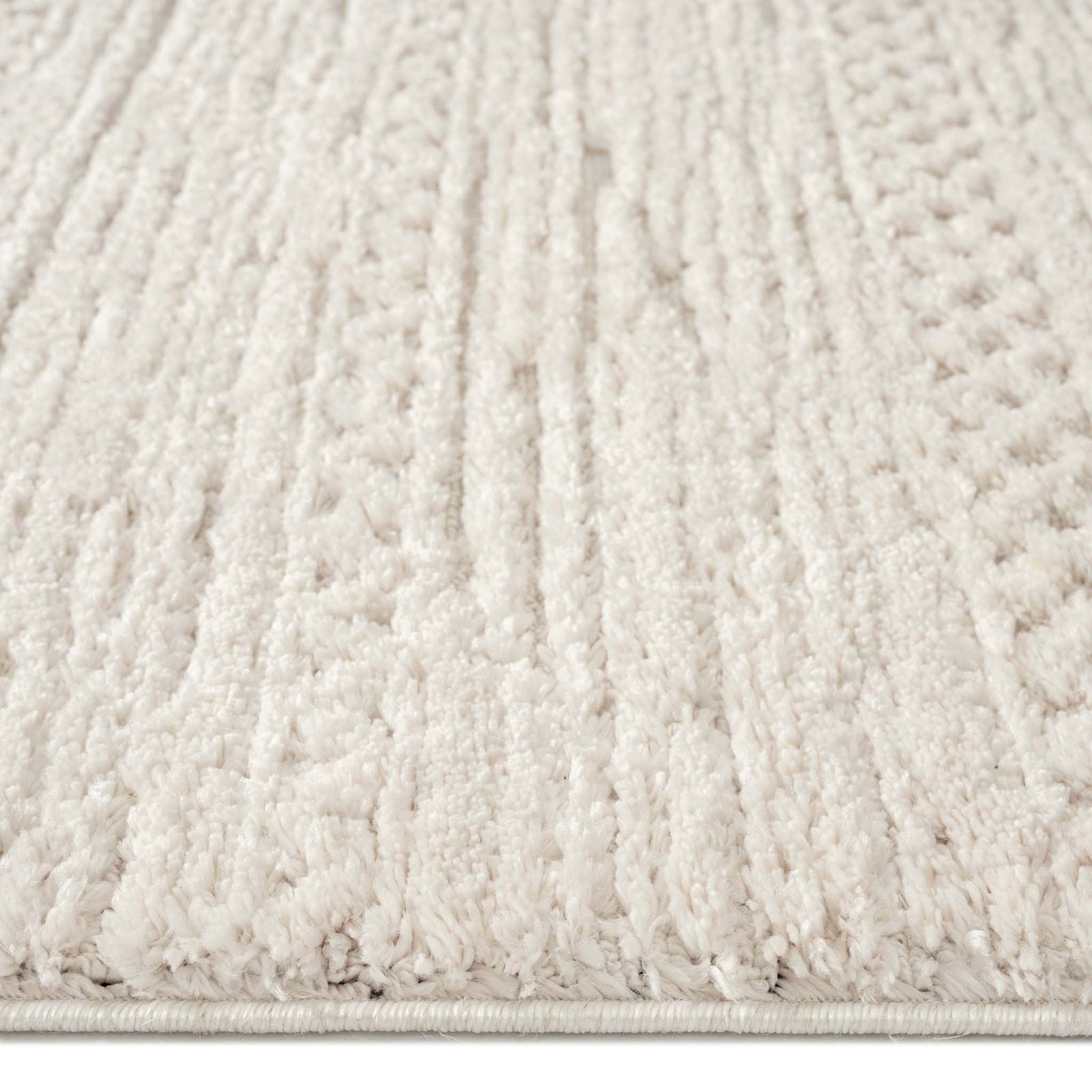 Addie Soft Pile Rug - Ivory - 200x290 - Cosy Abode