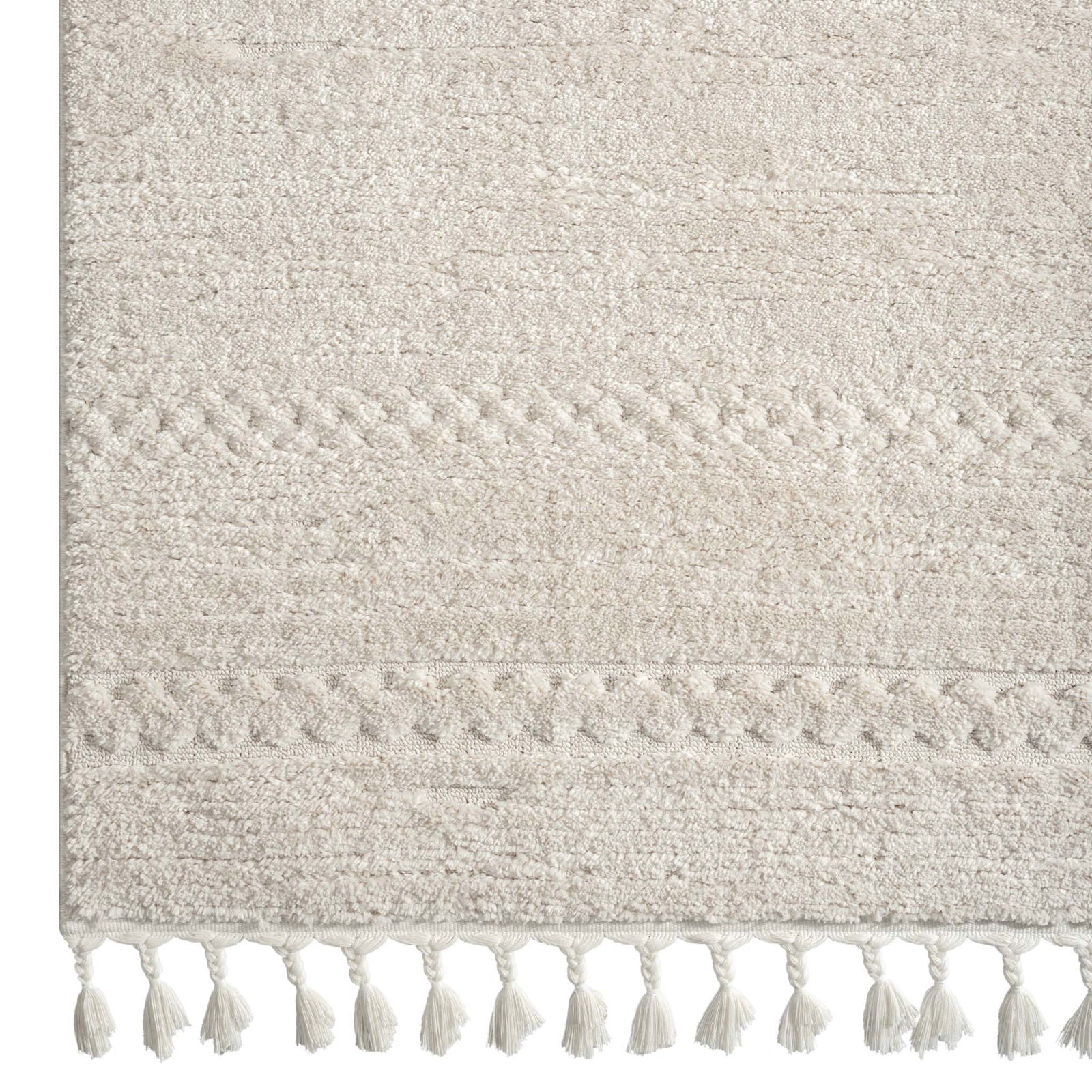 Addie Soft Pile Rug - Ivory - 240x330 - Cosy Abode