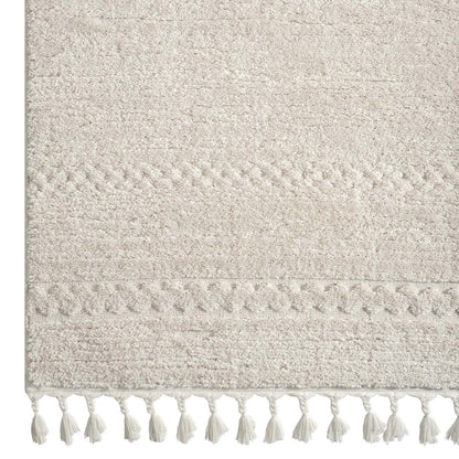 Addie Soft Pile Rug - Ivory - 240x330 - Cosy Abode