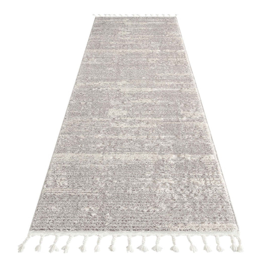 Addie Soft Pile Rug - Light Grey - 240x330 - Cosy Abode