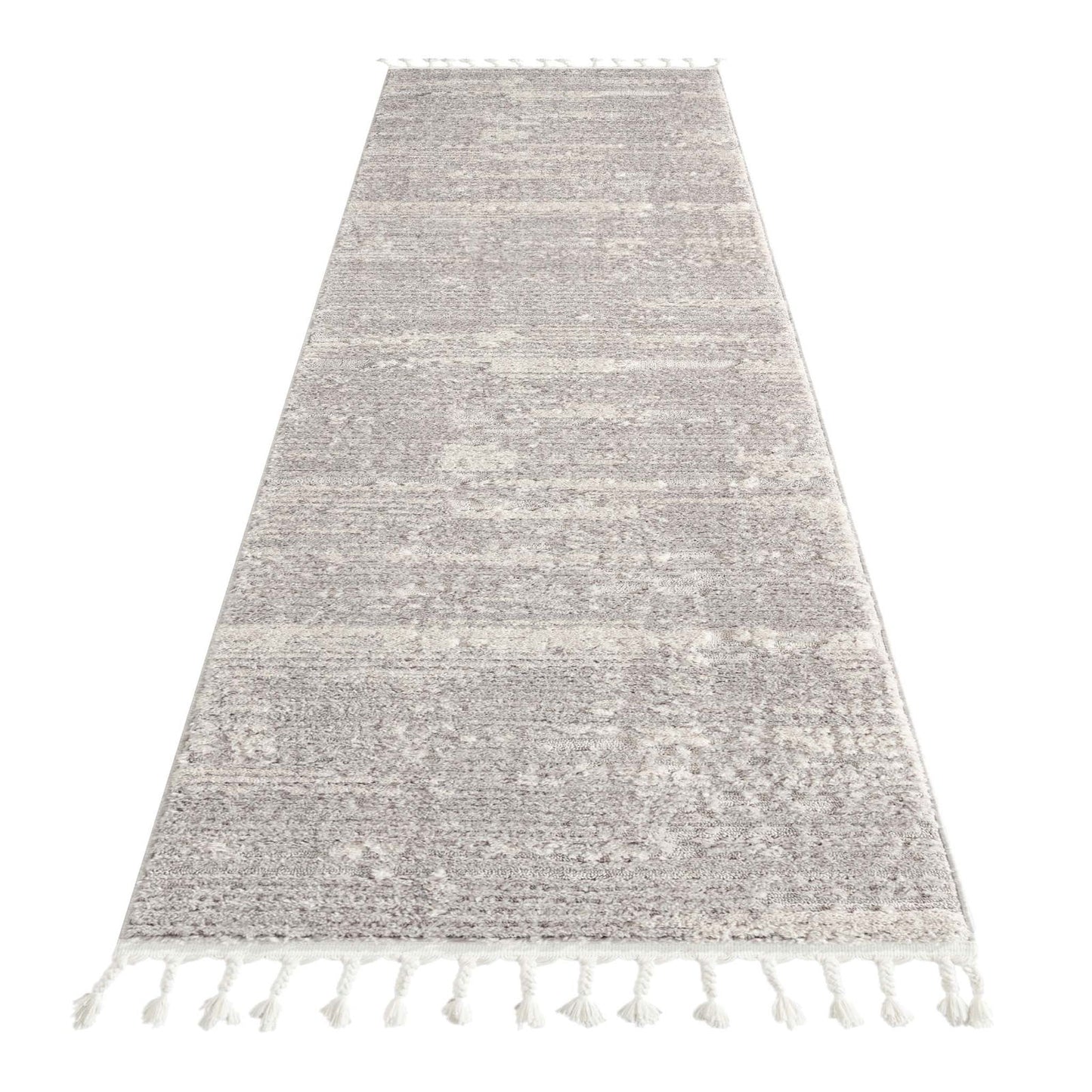 Addie Soft Pile Rug - Light Grey - 80x300 - Cosy Abode