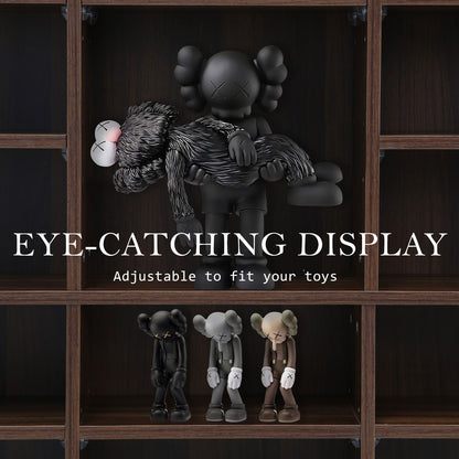 Adjustable Shelves CD DVD Bluray Media Book Storage Cupboard ESPRESSO - Cosy Abode