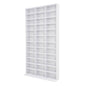 Adjustable Shelves CD DVD Bluray Media Book Storage Cupboard WHITE - Cosy Abode