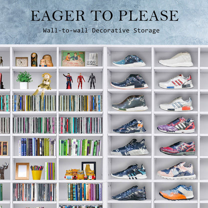 Adjustable Shelves CD DVD Bluray Media Book Storage Cupboard WHITE - Cosy Abode