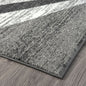 Adore Geometric Textural Rug - Grey - 80x150 - Cosy Abode