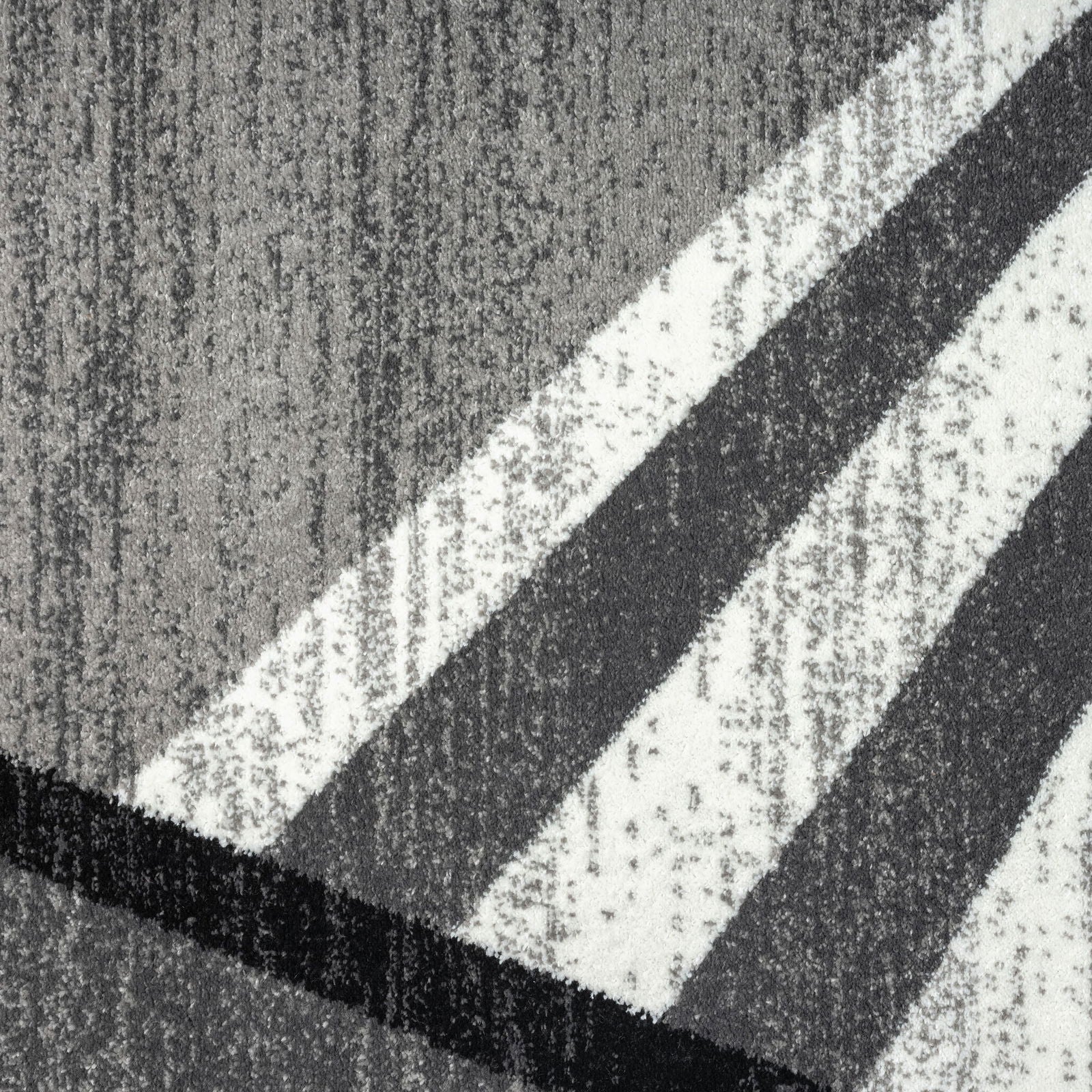 Adore Geometric Textural Rug - Grey - 80x150 - Cosy Abode