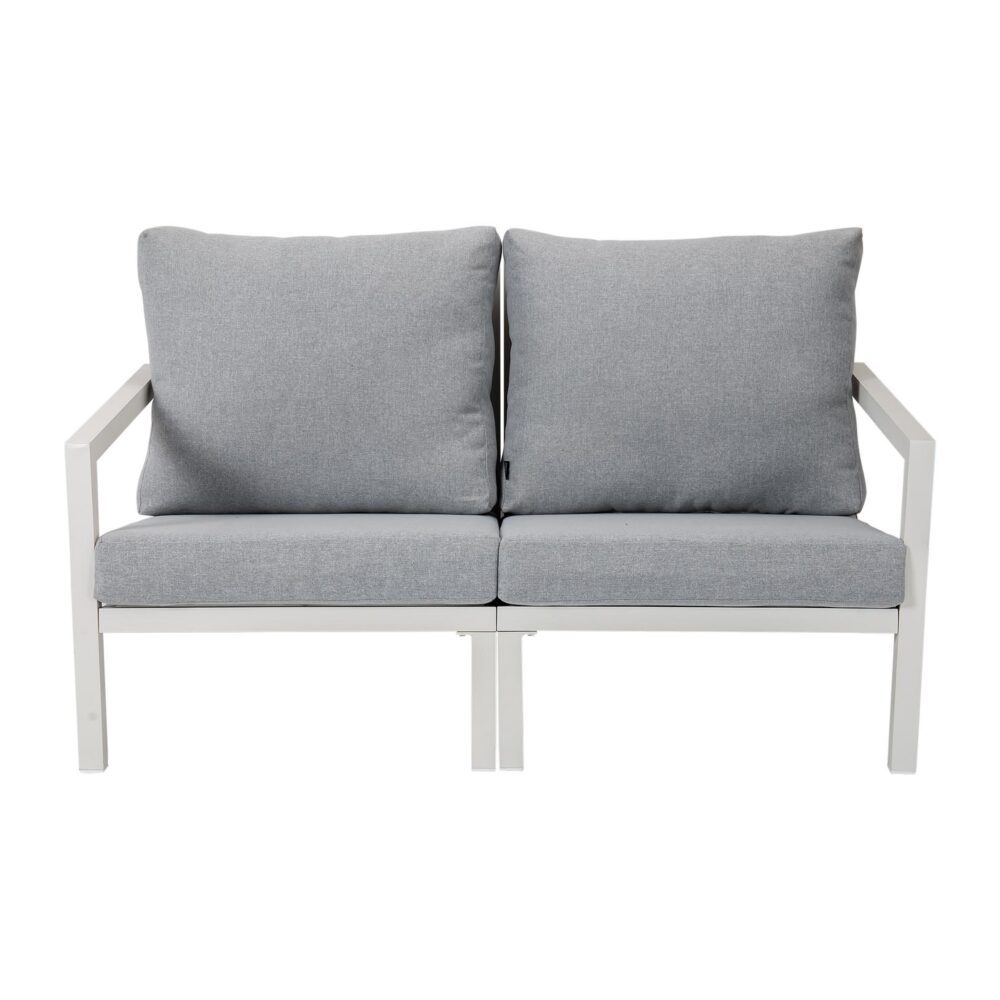 Aidan Garden Furniture Set in White — 5 pieces - Cosy Abode